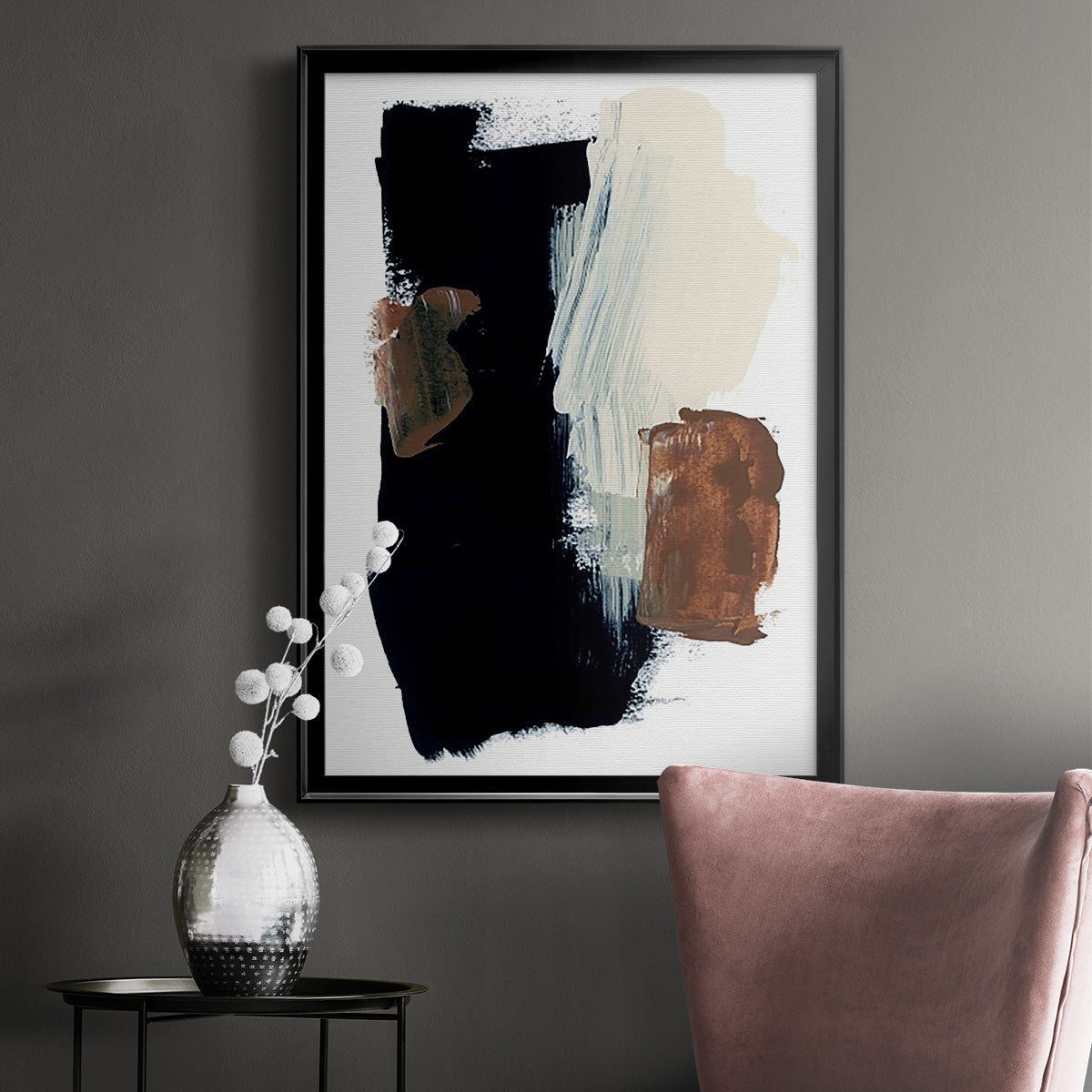 Goldenrod Patch I - Modern Framed Canvas Print