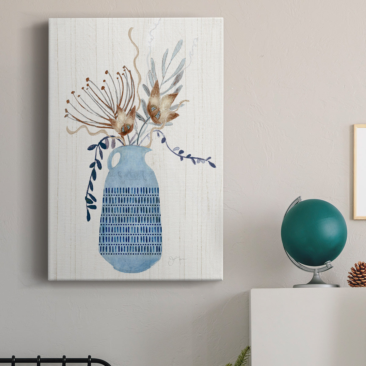 Boho Arrangement I Premium Gallery Wrapped Canvas - Ready to Hang