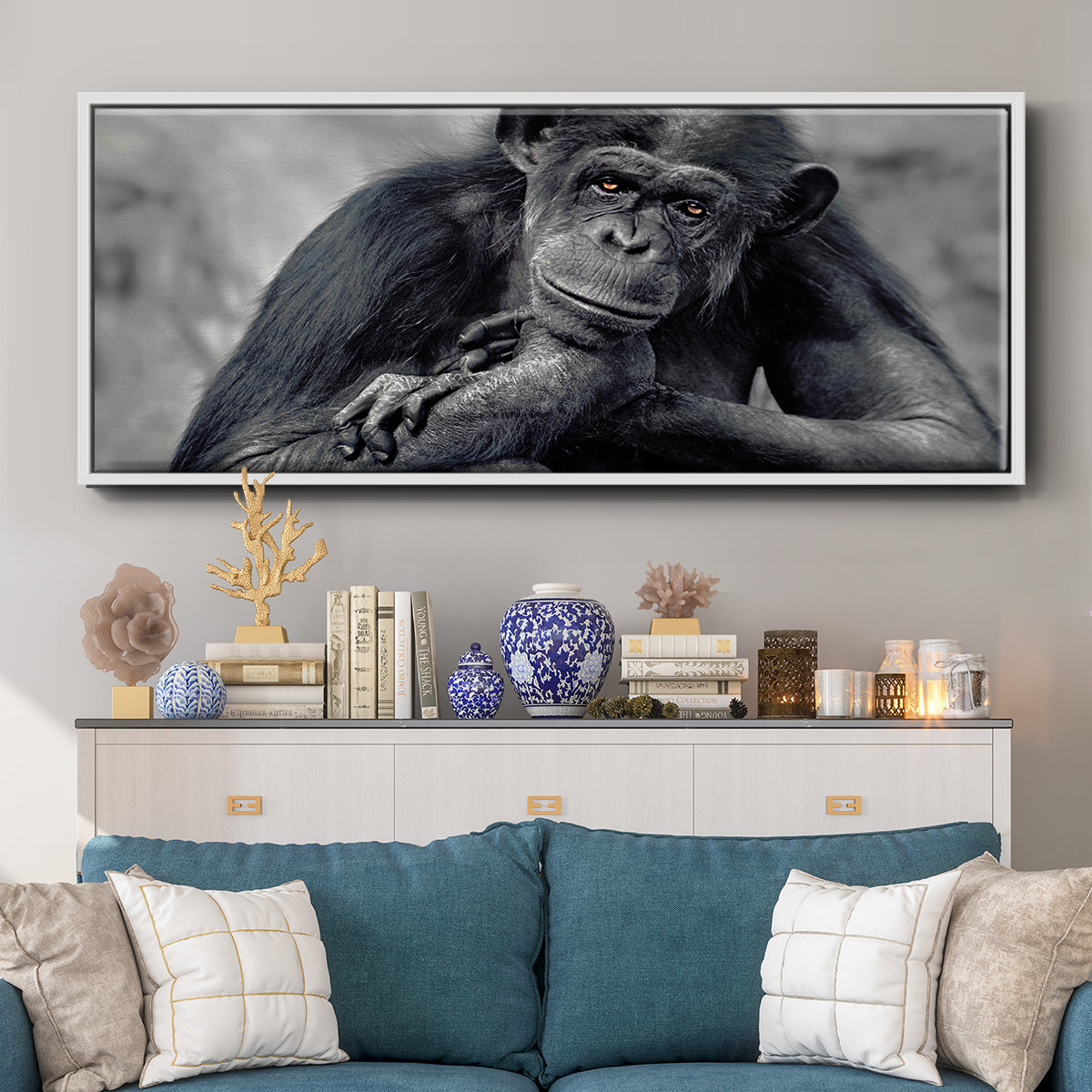 Captivated - Floater Framed Canvas Print