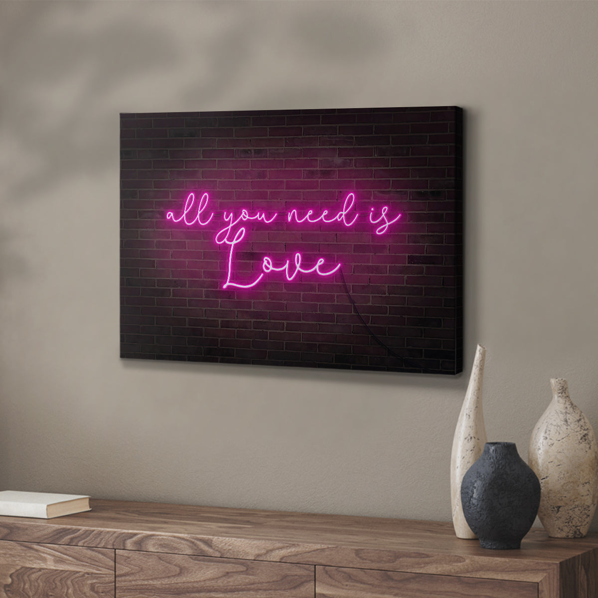 Neon Love I - Canvas Art Print