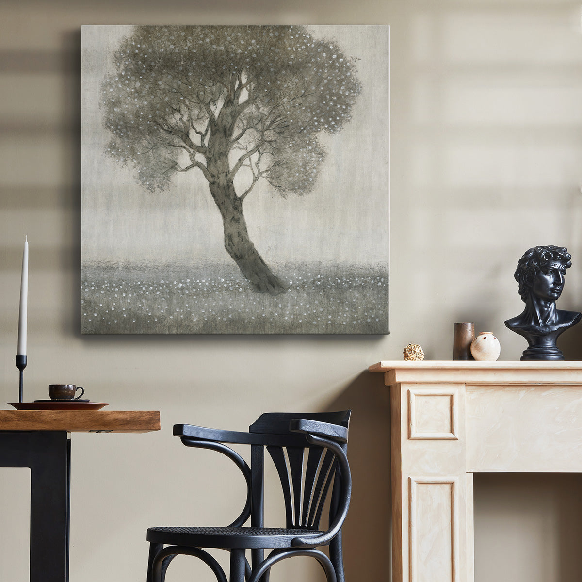 White Blossom Tree-Premium Gallery Wrapped Canvas - Ready to Hang