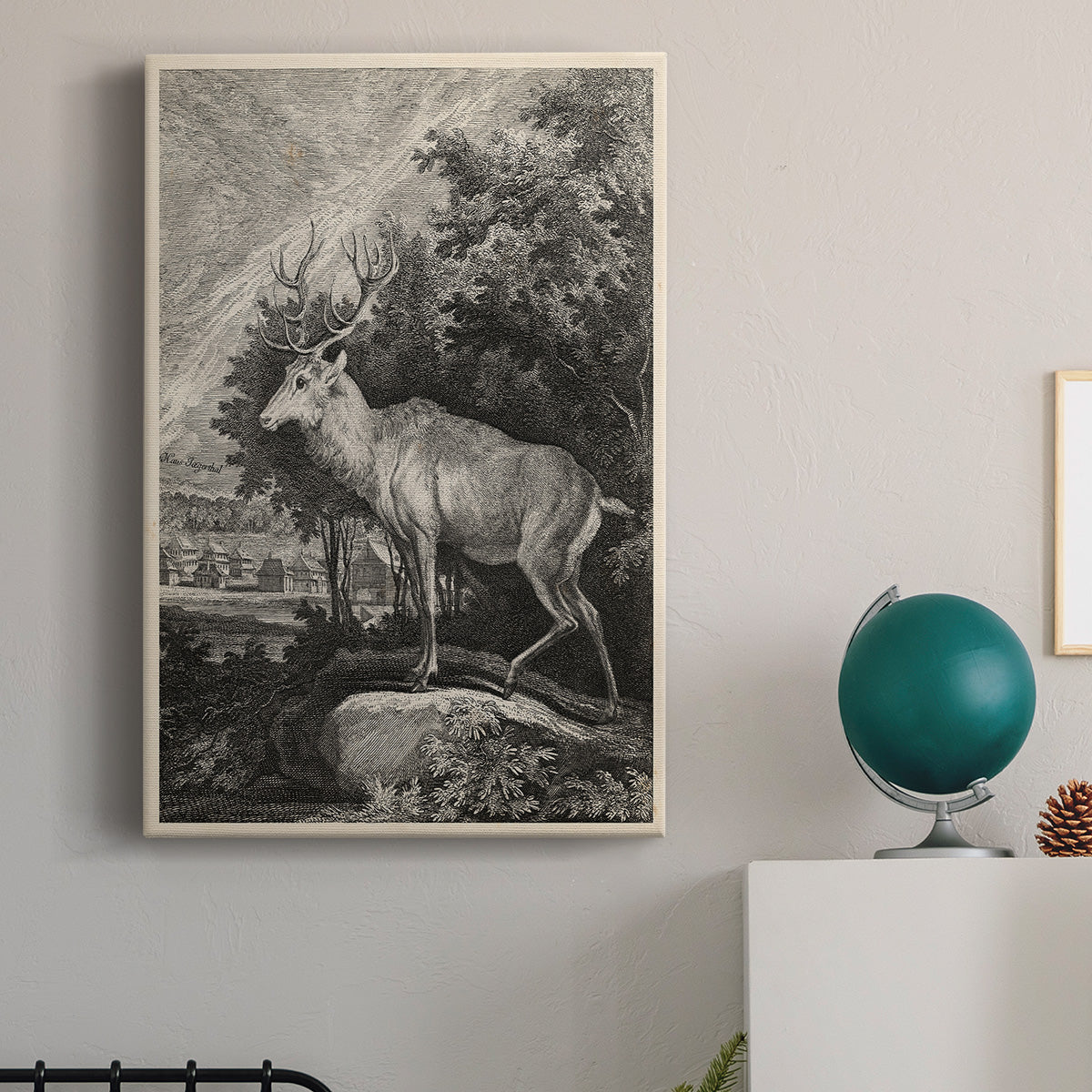 Woodland Deer II Premium Gallery Wrapped Canvas - Ready to Hang