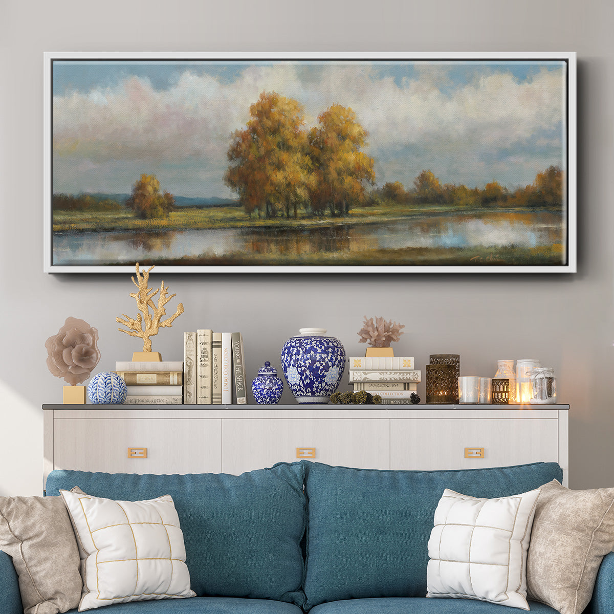 Shenandoah - Floater Framed Canvas Print