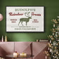 Christmas Farm Sign IV - Framed Gallery Wrapped Canvas in Floating Frame