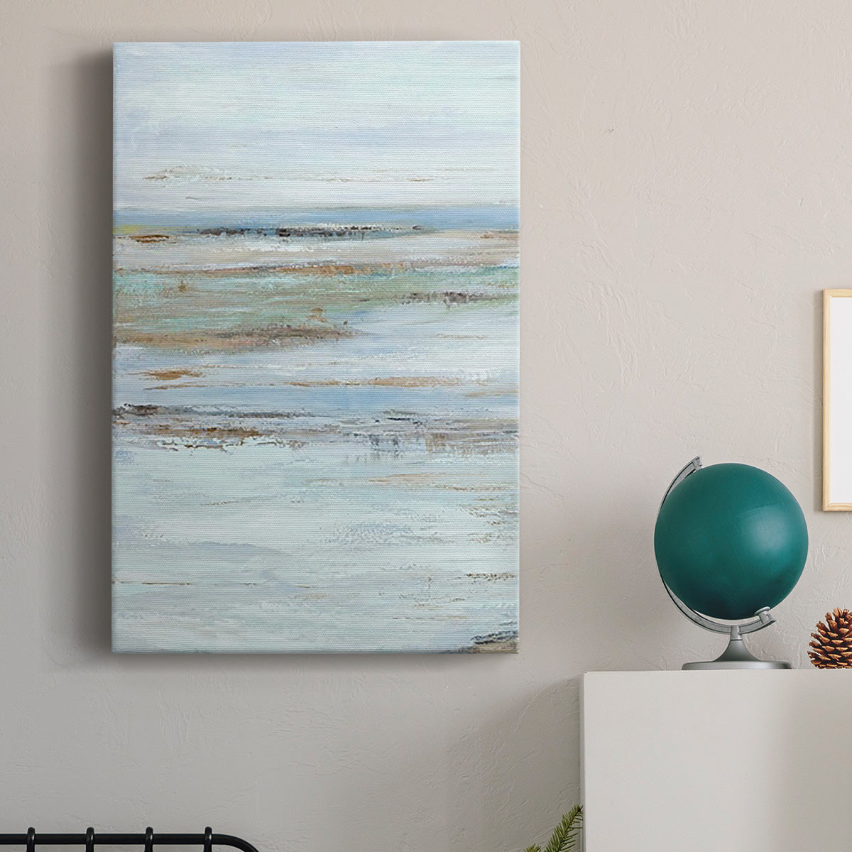 Muted Misty Marsh I Premium Gallery Wrapped Canvas - Ready to Hang