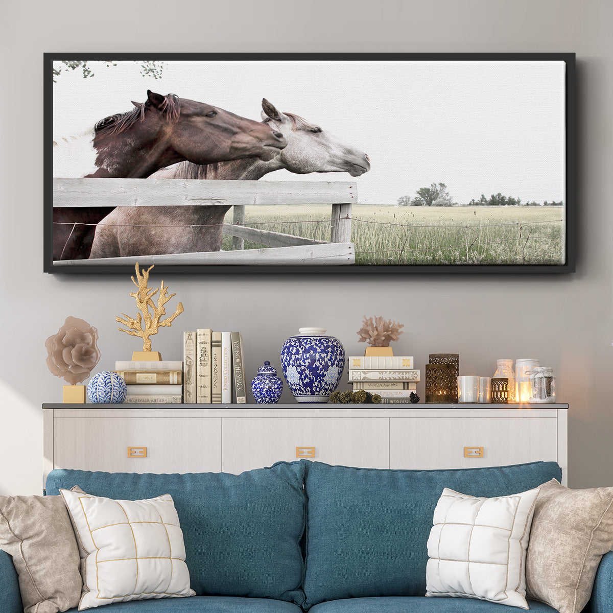 Conspirators - Floater Framed Canvas Print