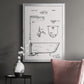 Vintage Bath I - Modern Framed Canvas Print