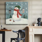 Jolly Snowman II - Canvas Art Print