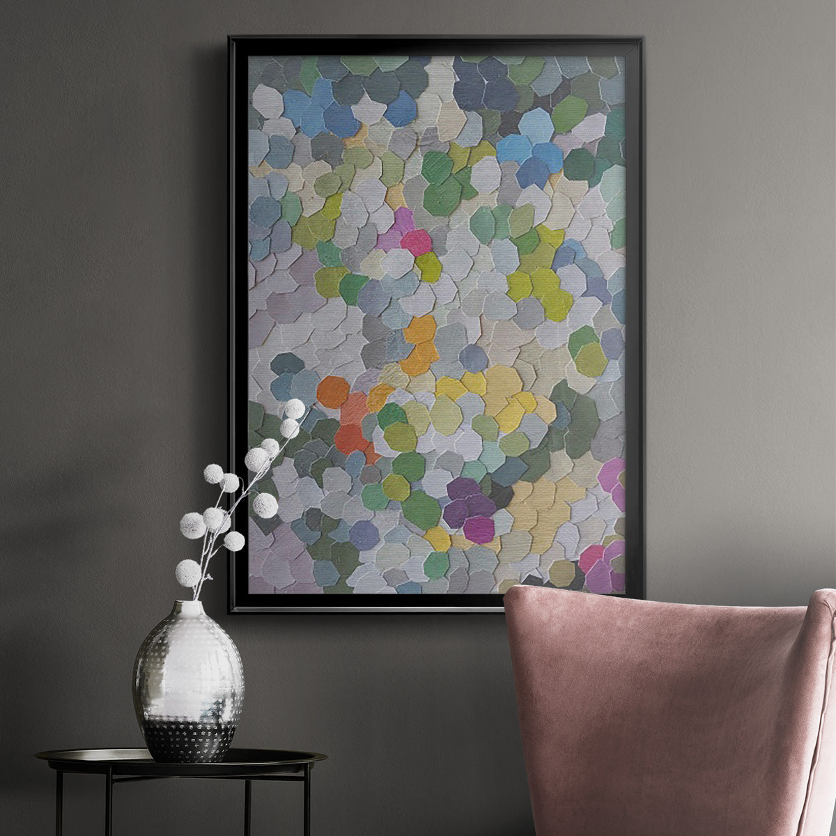 Canne Garden - Modern Framed Canvas Print