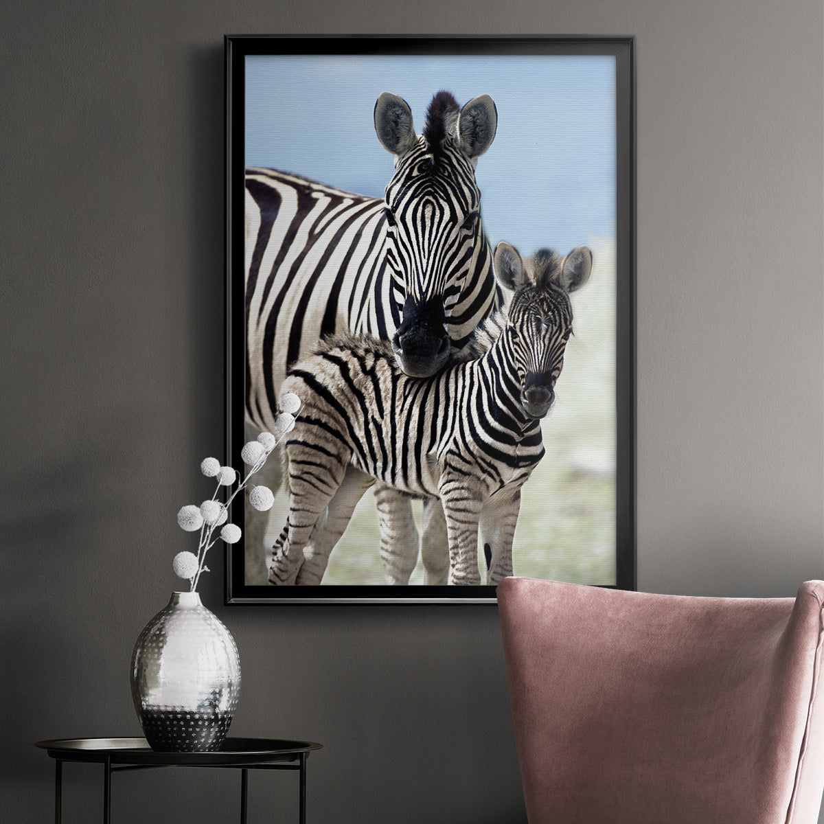 Family of Namibia - Modern Framed Canvas Print