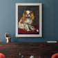 A King Charles Spaniel - Ornate Framed Canvas Print