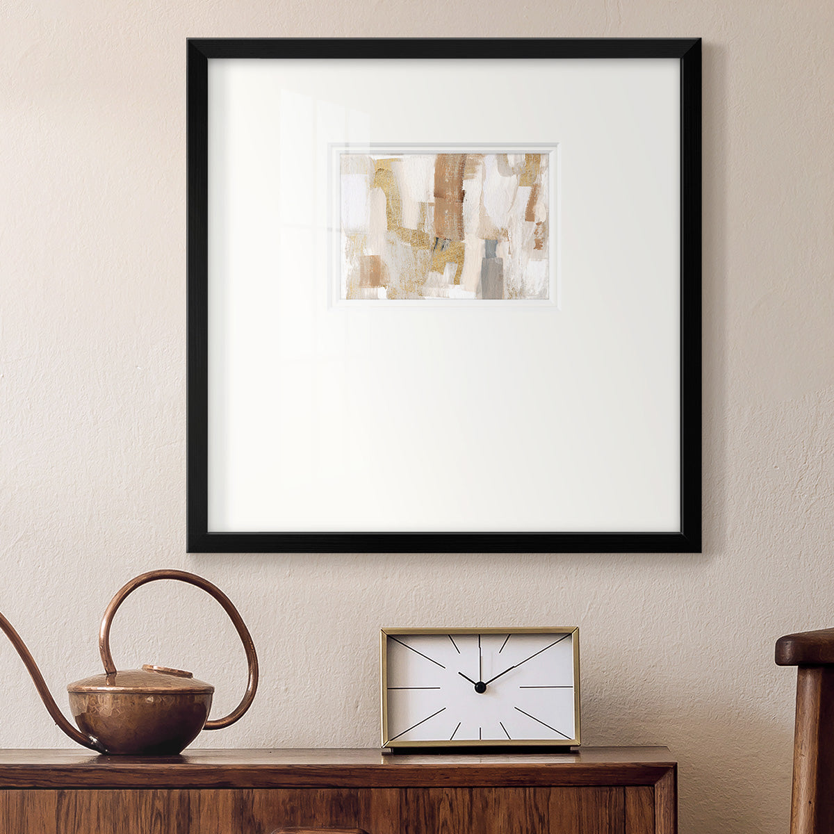 Gold Quartz I Premium Framed Print Double Matboard