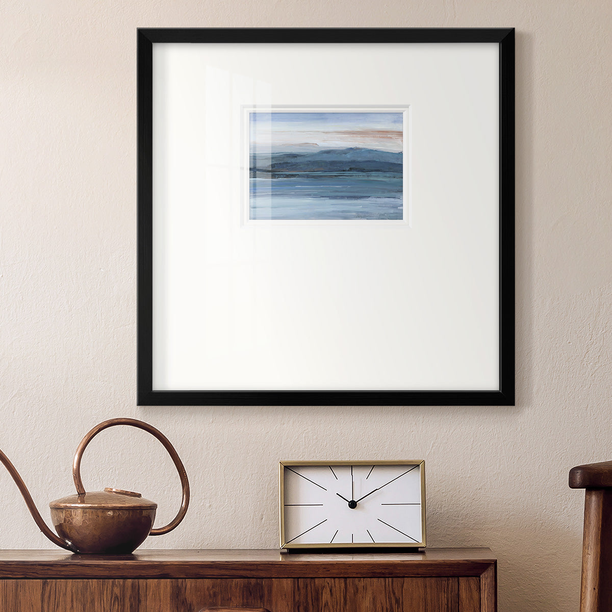 Across The Lake Premium Framed Print Double Matboard