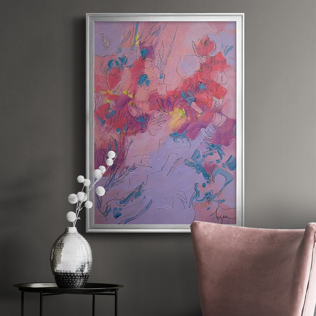 Wish You Well - Modern Framed Canvas Print