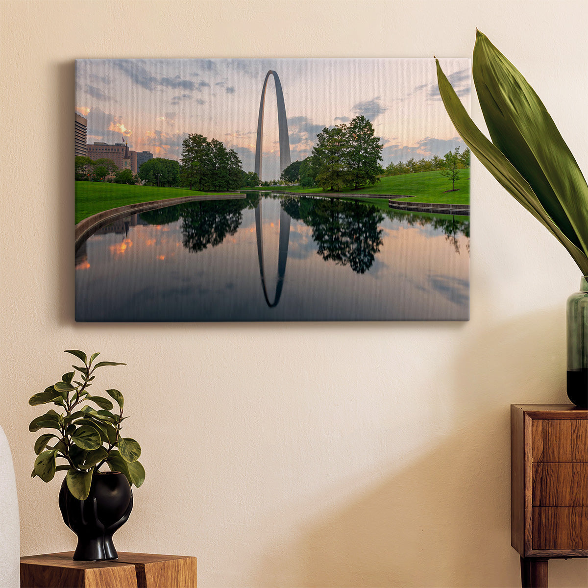 St. Louis, Missouri, USA Park View - Canvas Art Print