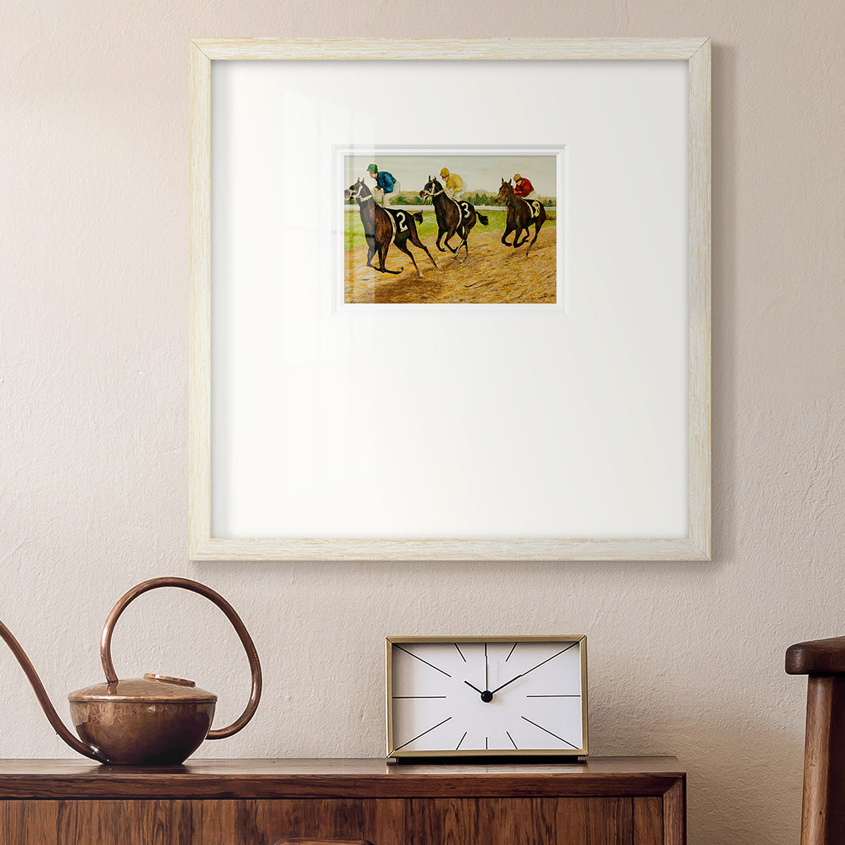 Day at the Race V Premium Framed Print Double Matboard