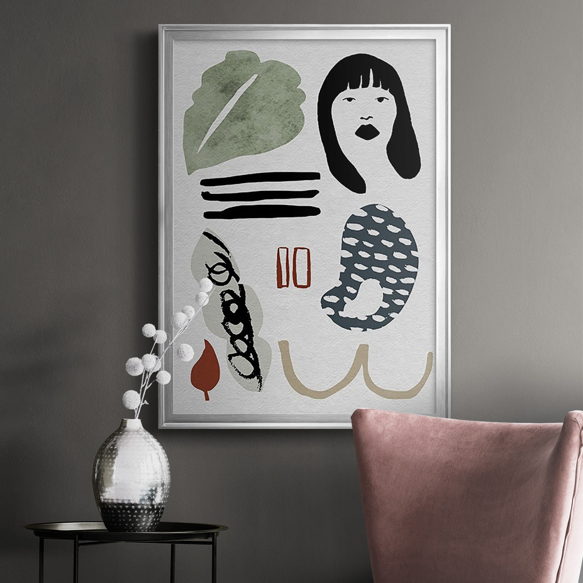 Collected Mindfulness II - Modern Framed Canvas Print