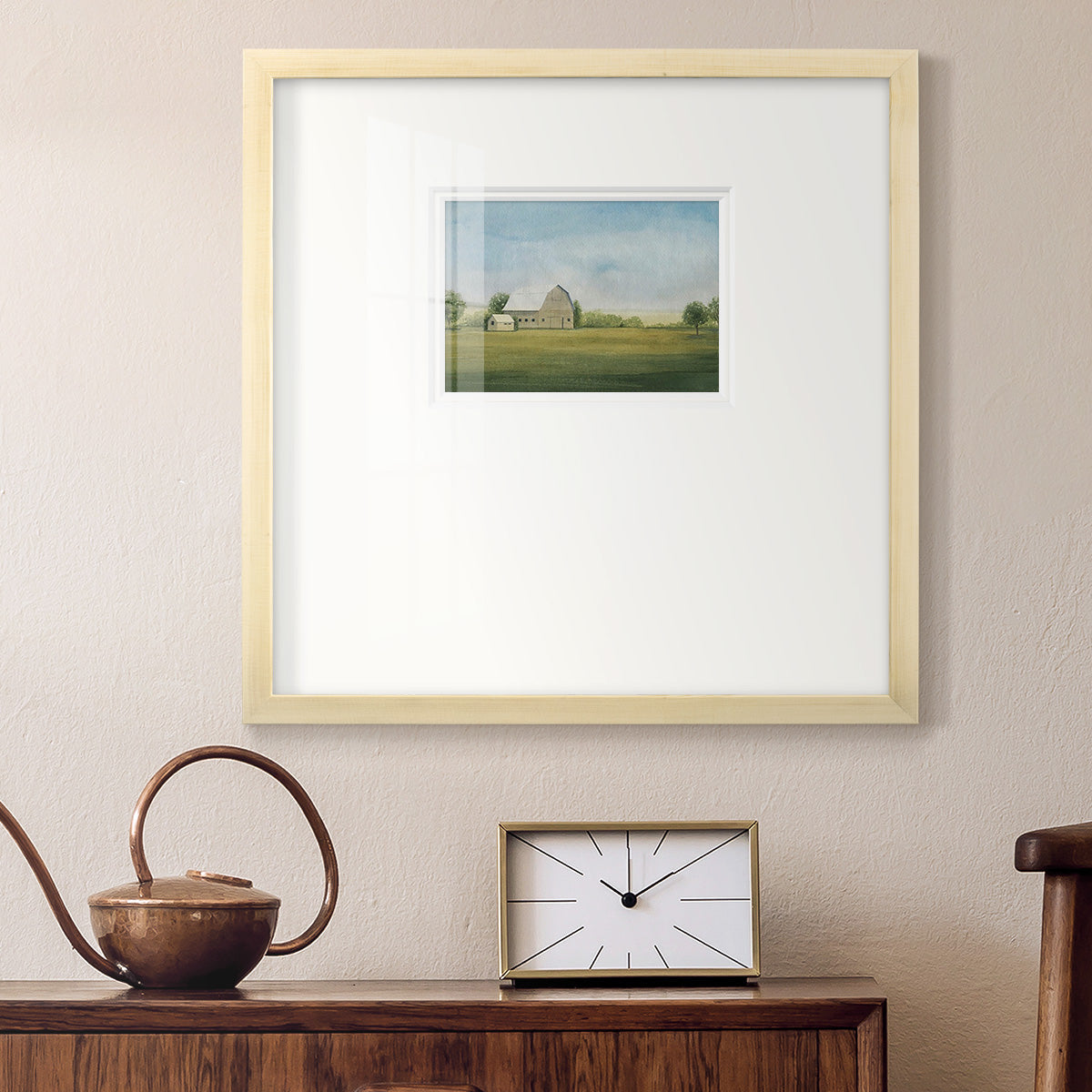 Grove Farm II Premium Framed Print Double Matboard