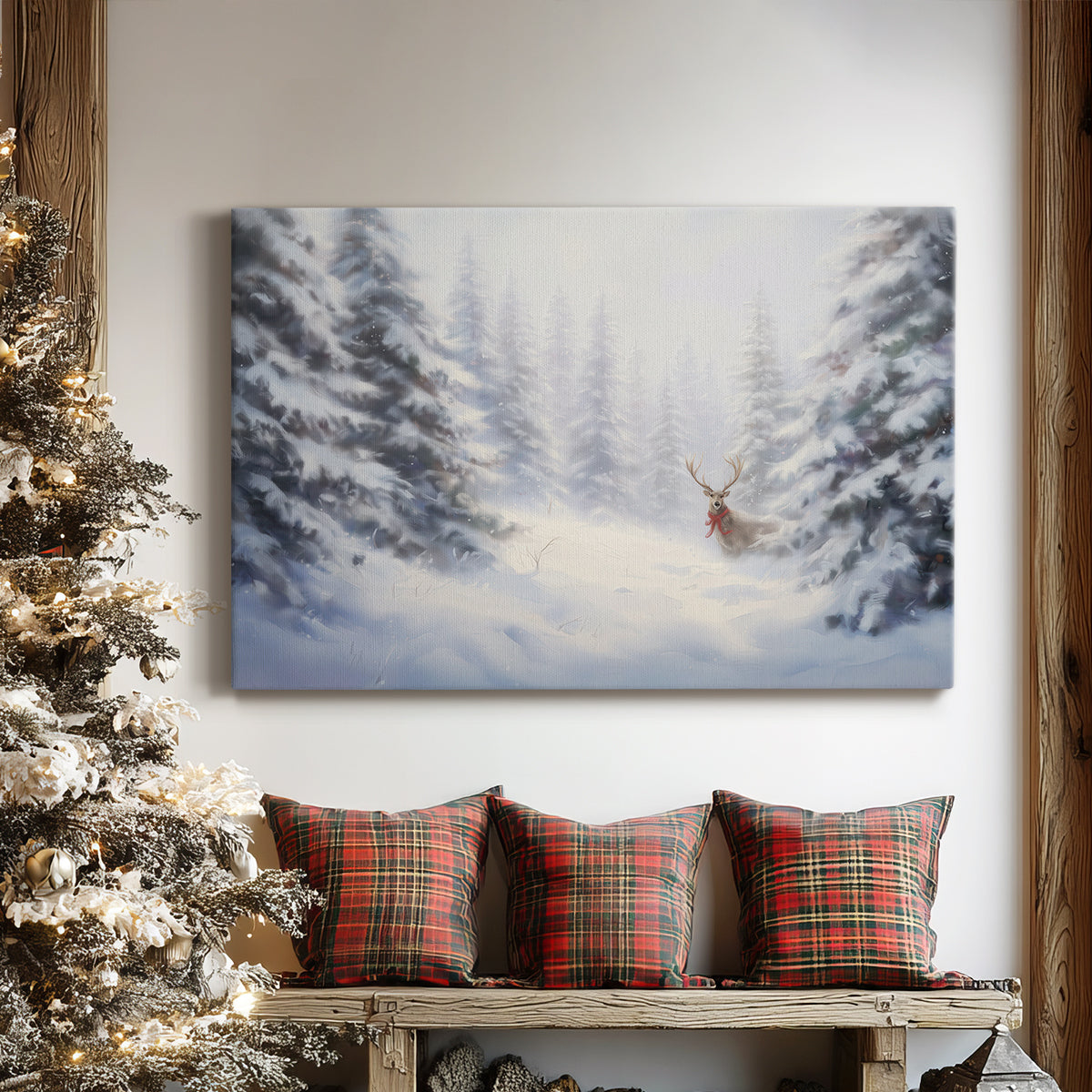 Pearled Cottage at Twilight - Canvas Art Print