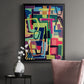 Connected Colors I - Modern Framed Canvas Print