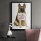 Love and German Shepherd - Modern Framed Canvas Print