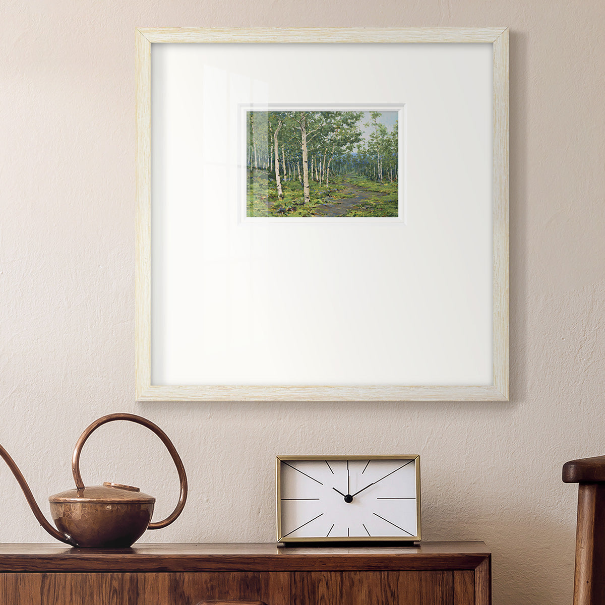 In the Forest- Premium Framed Print Double Matboard