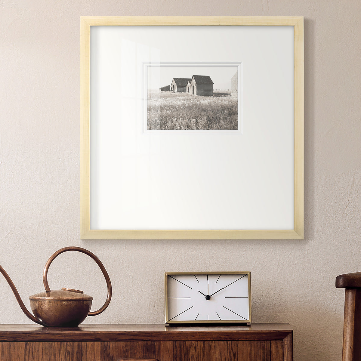 Neutral Barn Premium Framed Print Double Matboard