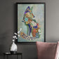 Fantastic Florals Fox, Sitting - Modern Framed Canvas Print