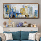 City Blues I - Floater Framed Canvas Print