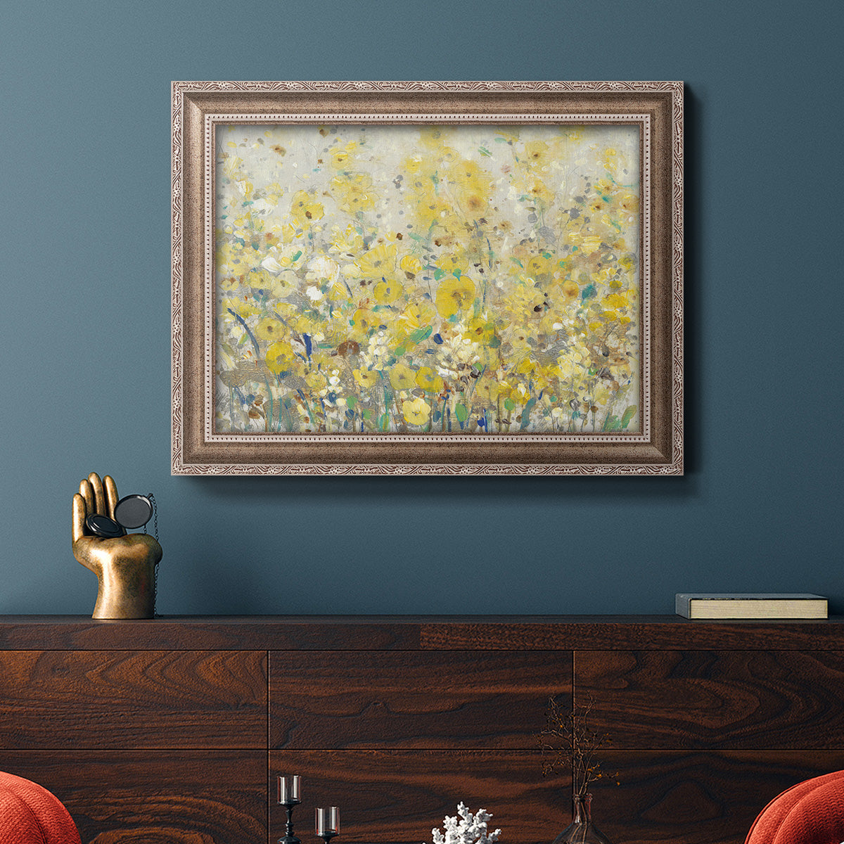 Cheerful Garden I Premium Framed Canvas- Ready to Hang