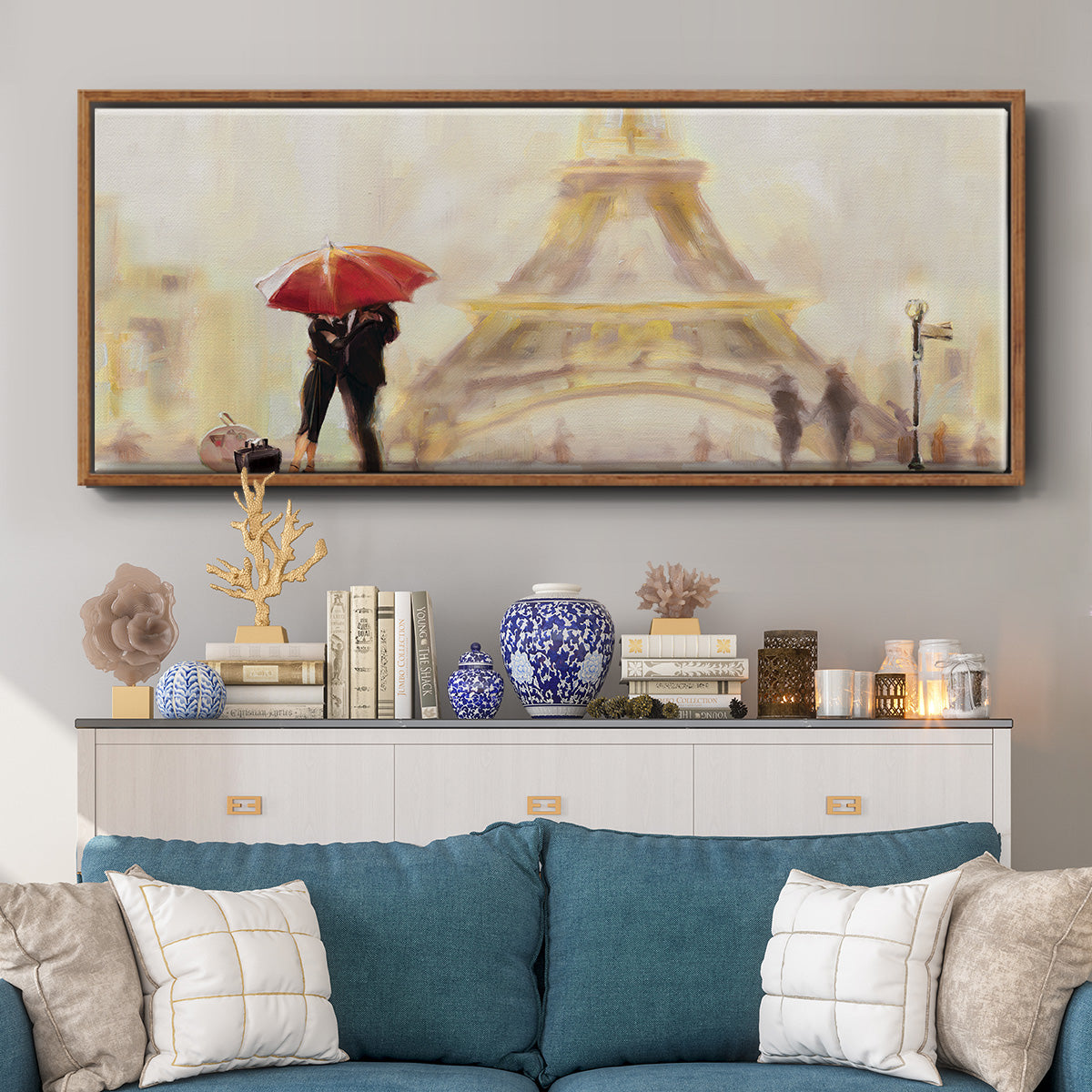 Paris Moment - Floater Framed Canvas Print