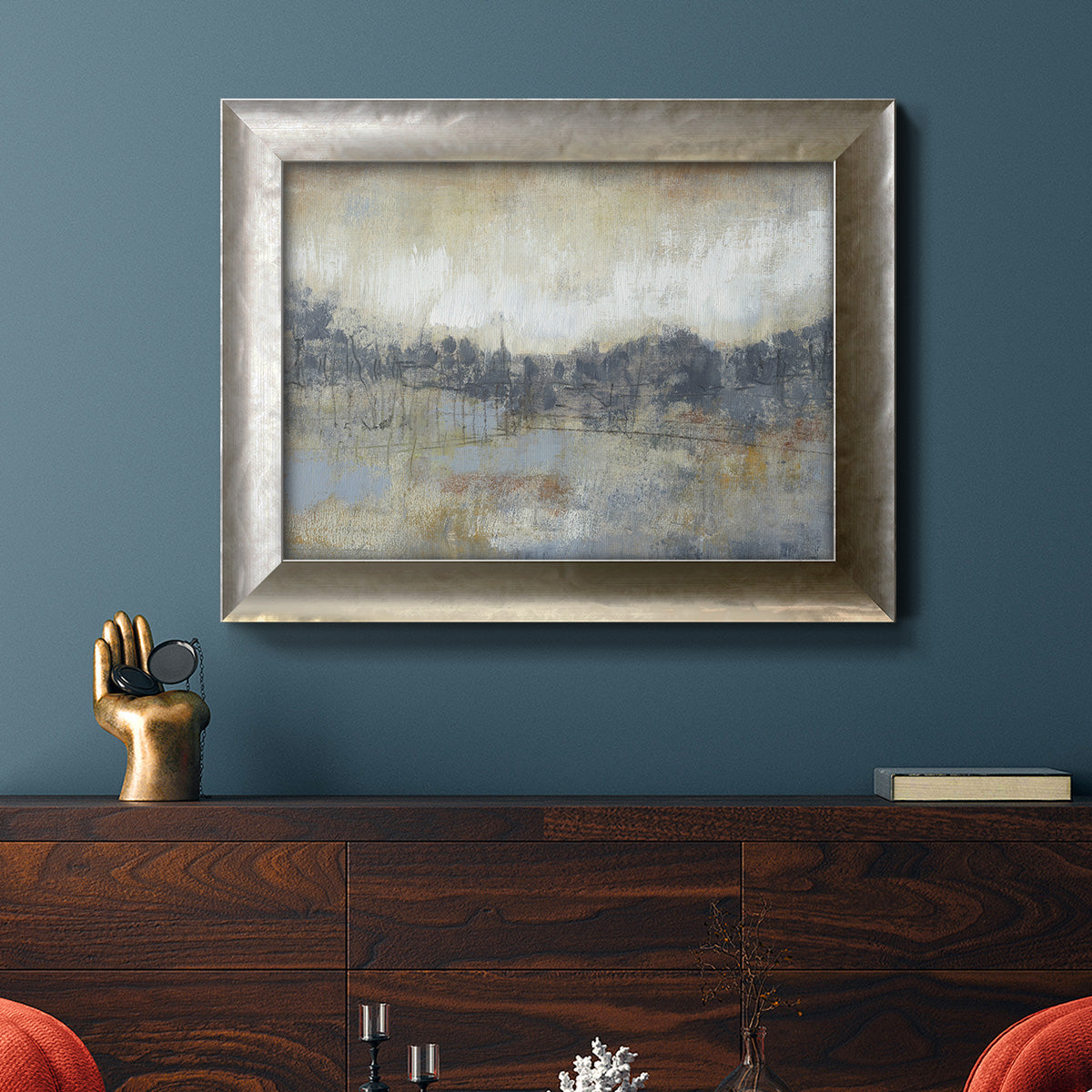 Cool Grey Horizon I Premium Framed Canvas- Ready to Hang