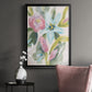 Floral Breeze Fresco  I - Modern Framed Canvas Print