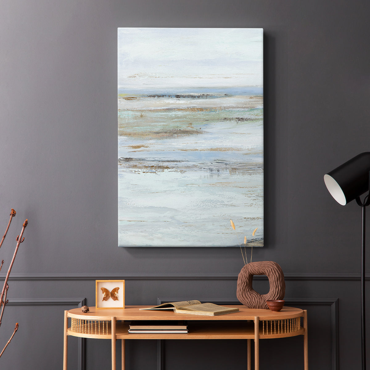 Muted Misty Marsh I - Canvas Art Print