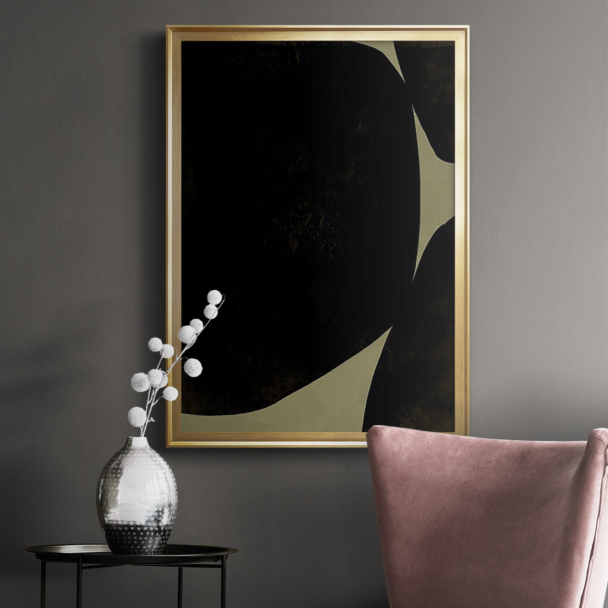 Heirloom Orbs I - Modern Framed Canvas Print