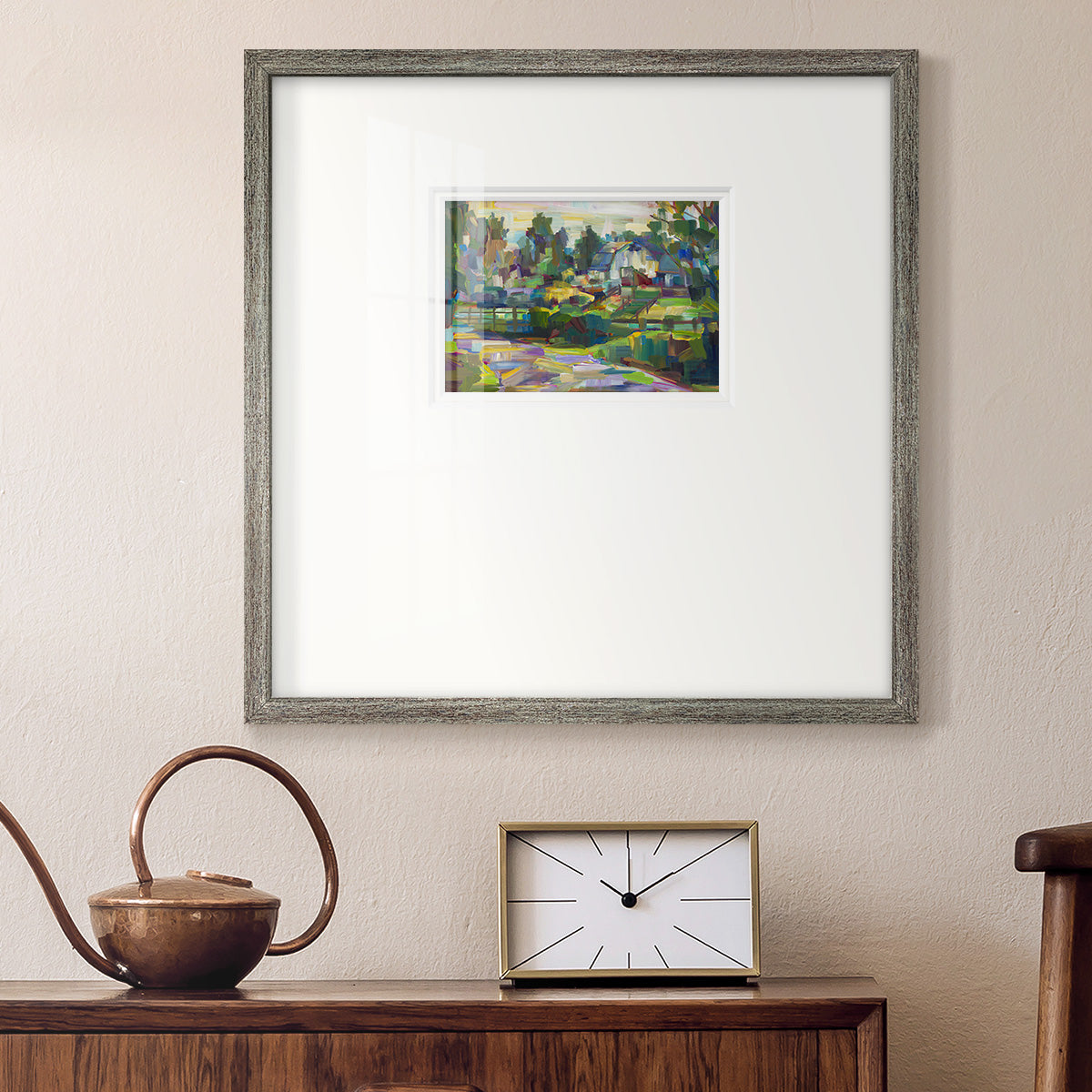 White Barn Premium Framed Print Double Matboard