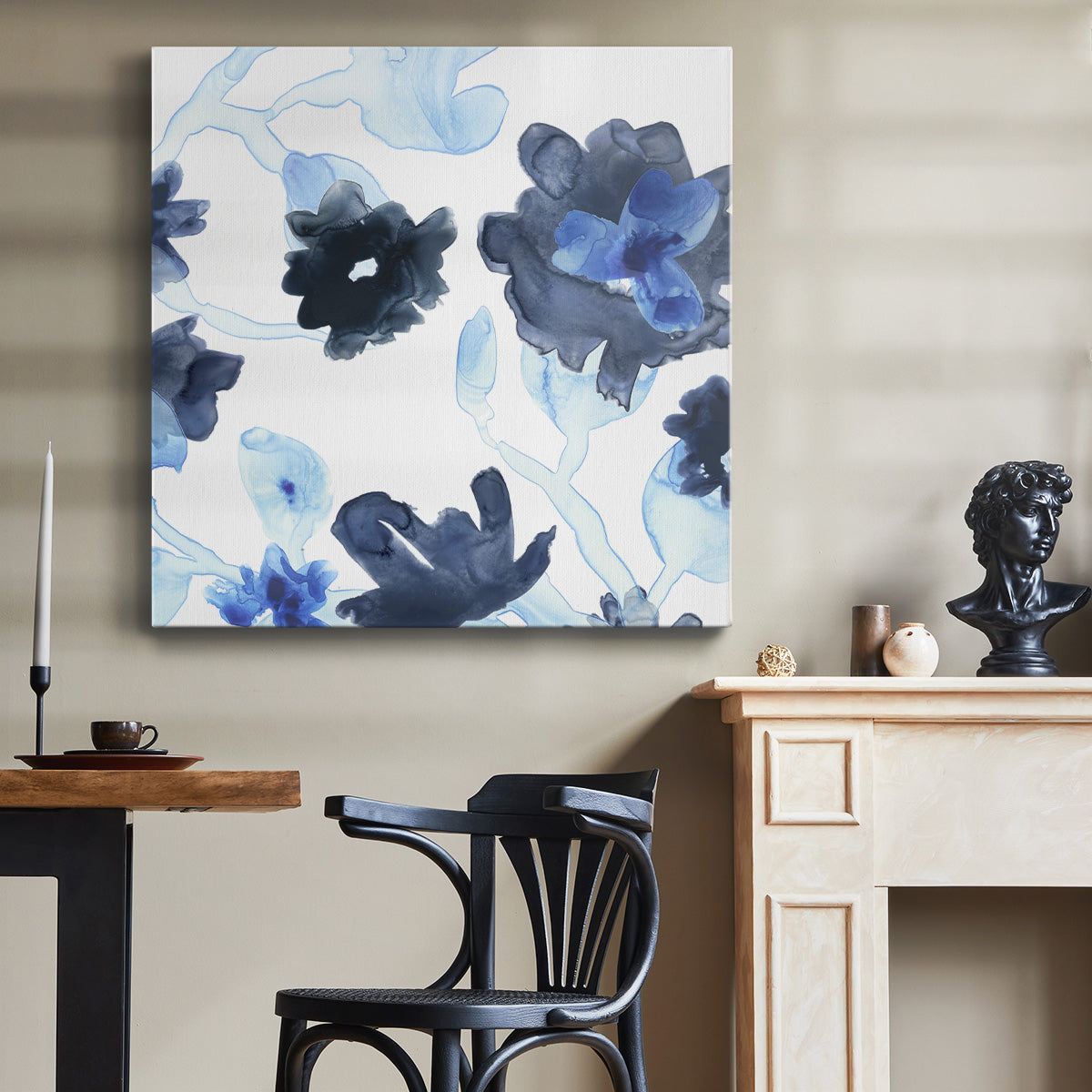 Blue Gossamer Garden III - Canvas Art Print