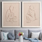 Sketched Pose I - Premium Framed Canvas 2 Piece Set - Ready to Hang