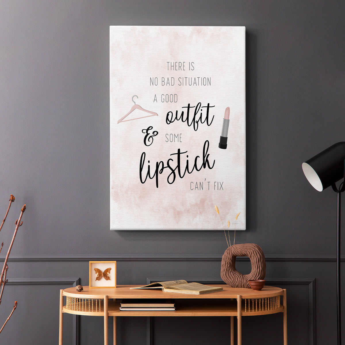 Outfit and Lipstick - Canvas Art Print