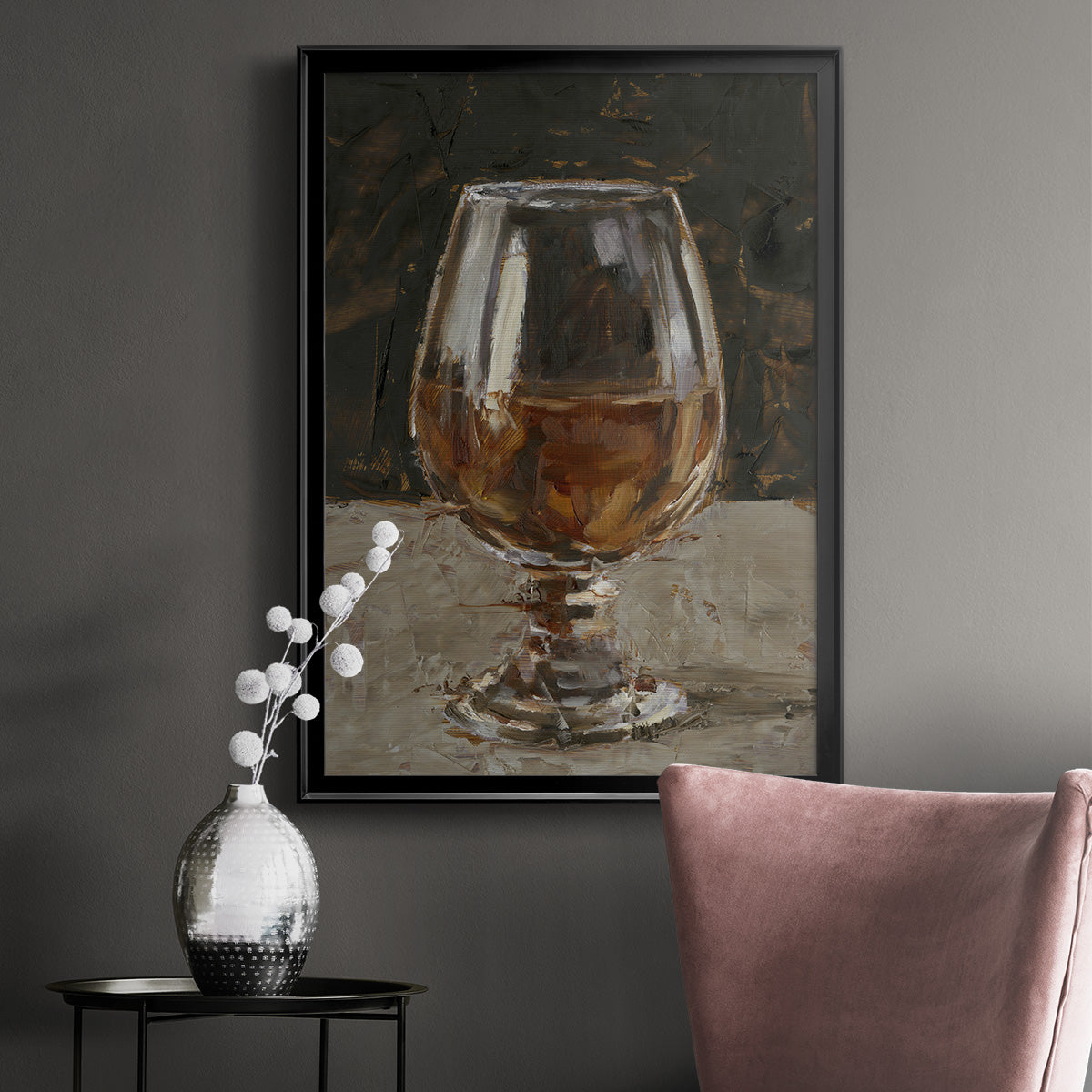 The Hard Stuff III - Modern Framed Canvas Print