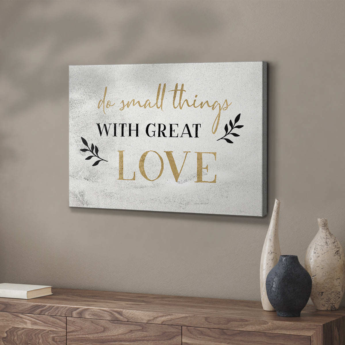 Small Things Gold - Canvas Art Print