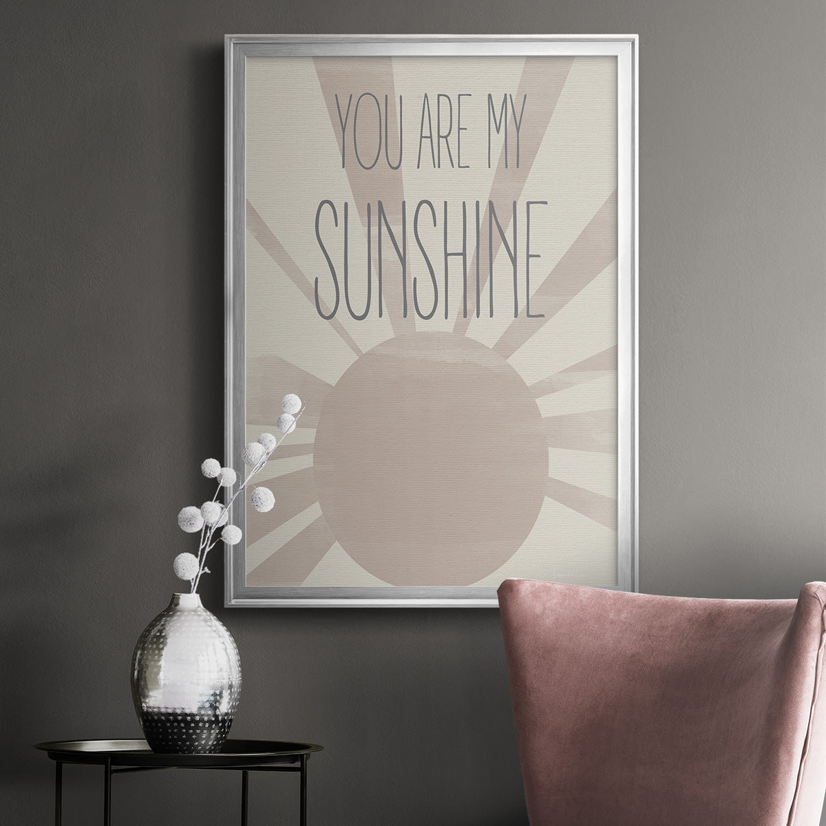 Sunshine - Modern Framed Canvas Print