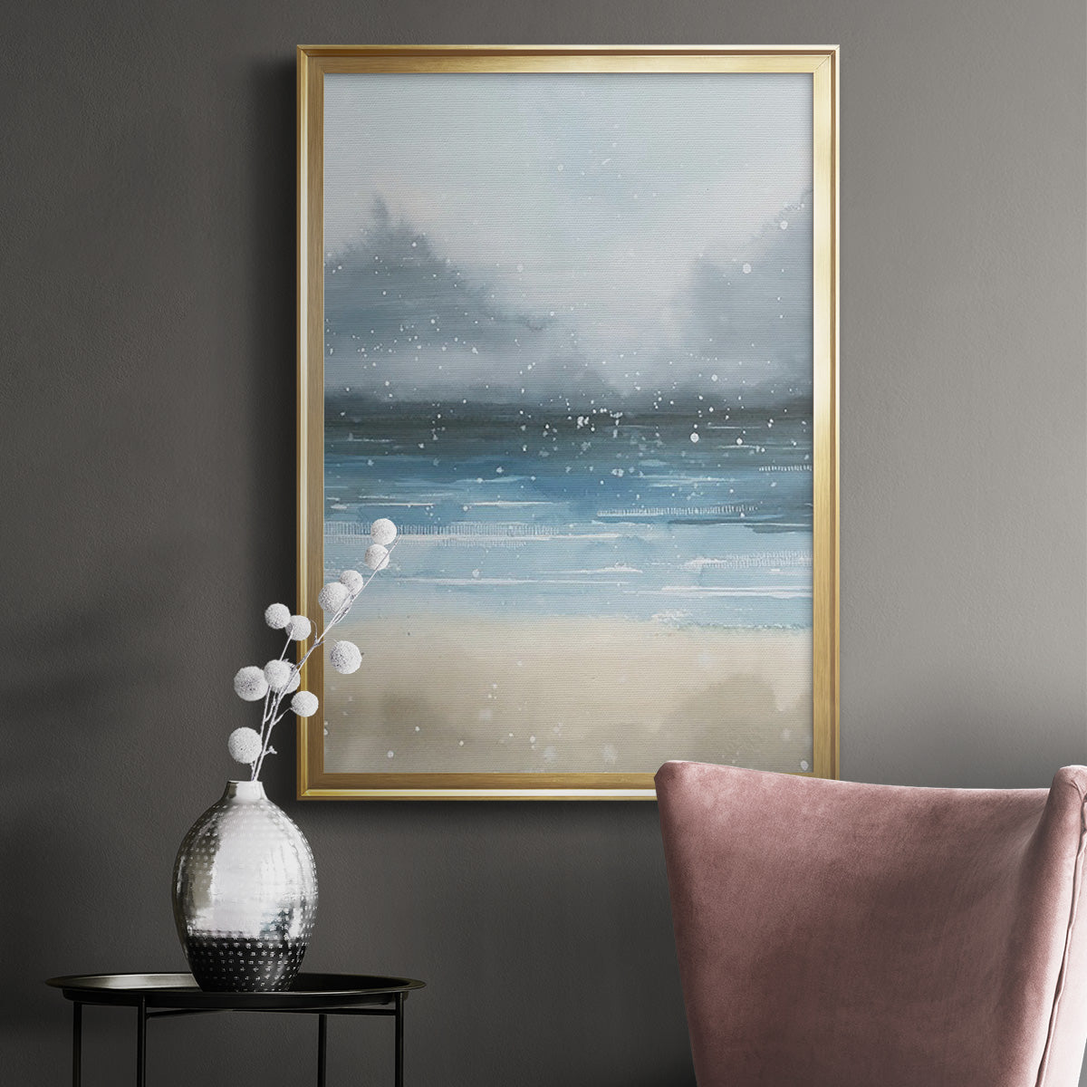 Stars and the Sea II - Modern Framed Canvas Print