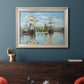 Ships Riding on the Seine - Ornate Framed Canvas Print