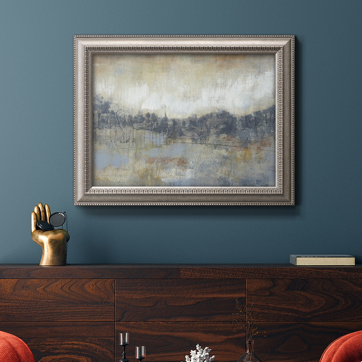 Cool Grey Horizon I Premium Framed Canvas- Ready to Hang