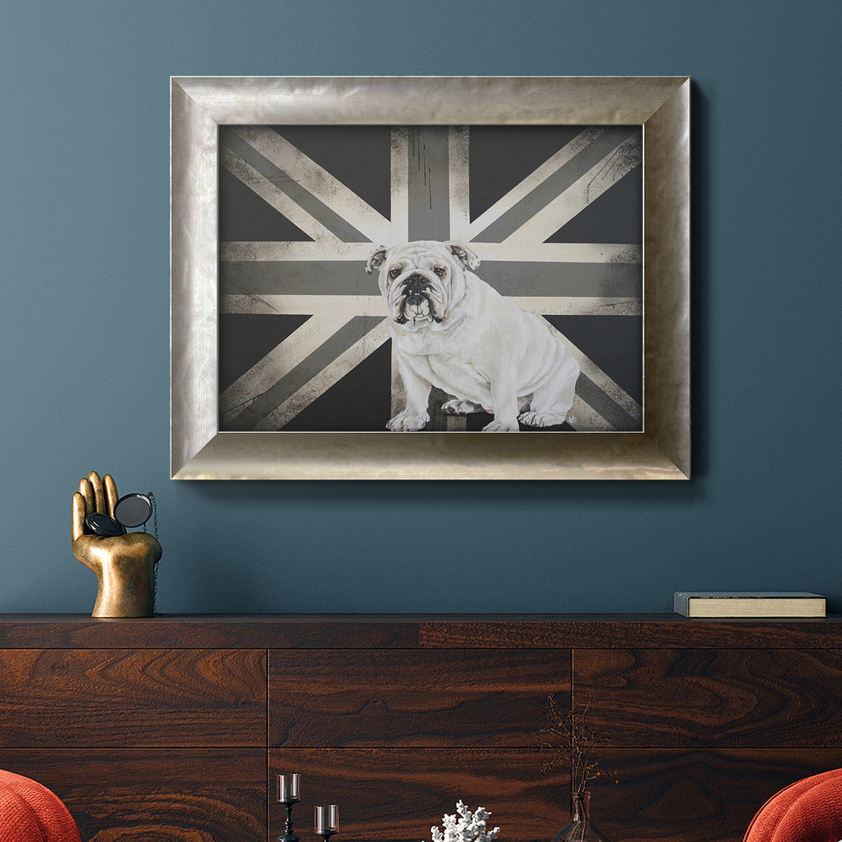 Best of British B&W Premium Framed Canvas- Ready to Hang