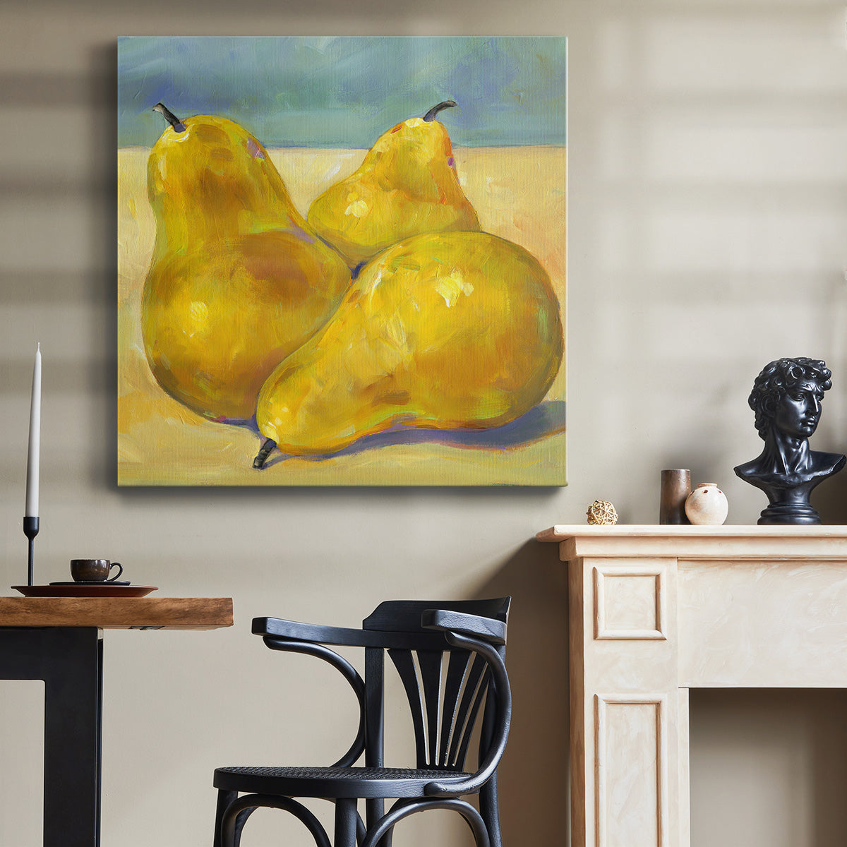 Tres Pears-Premium Gallery Wrapped Canvas - Ready to Hang