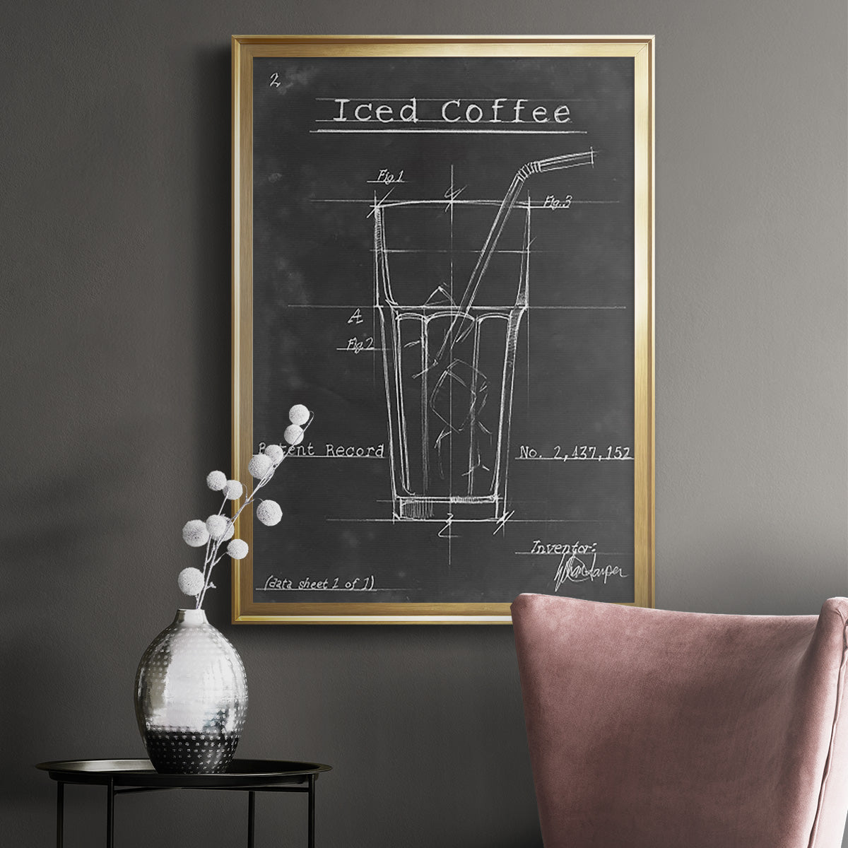 Morning Routine IV - Modern Framed Canvas Print