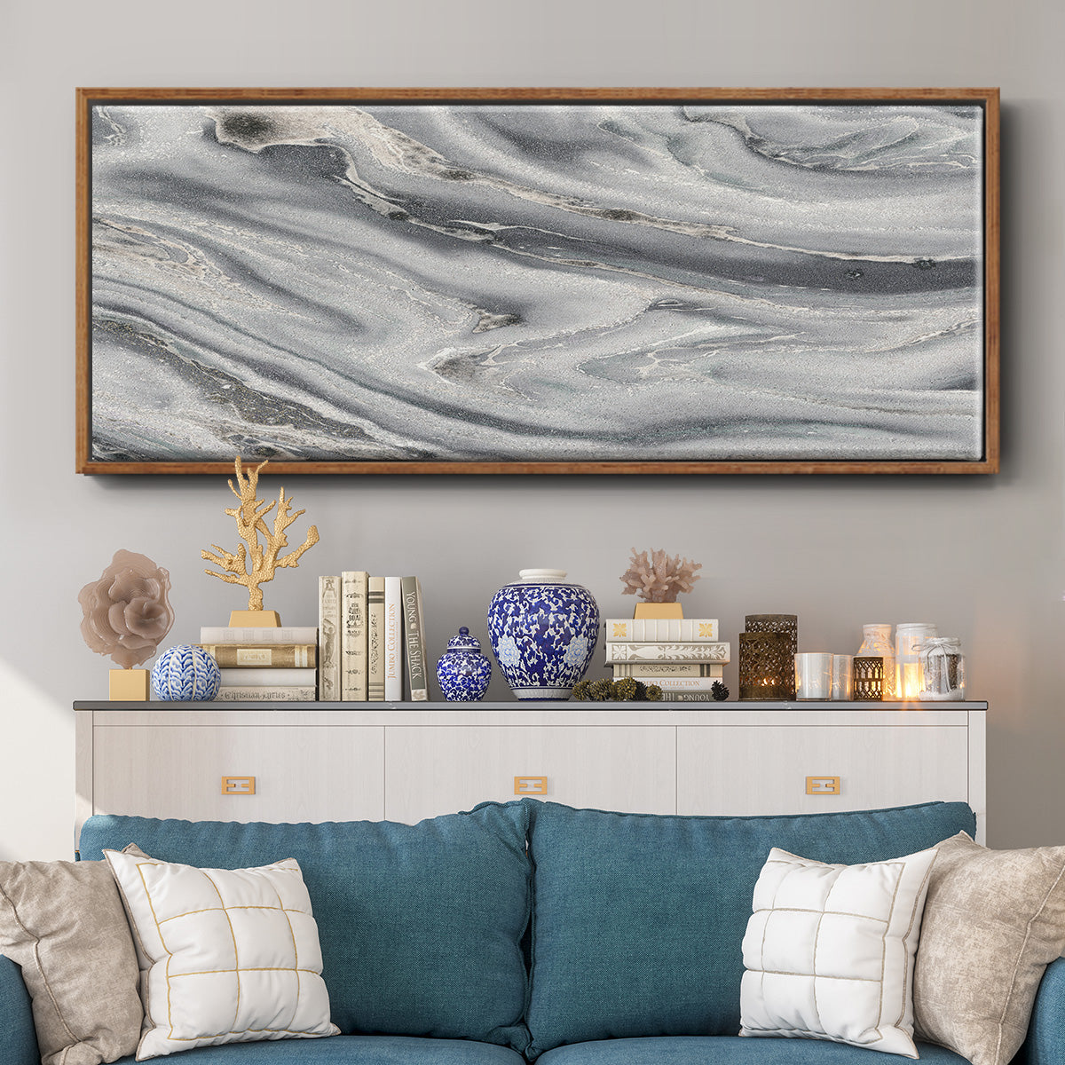 Amalfi - Floater Framed Canvas Print