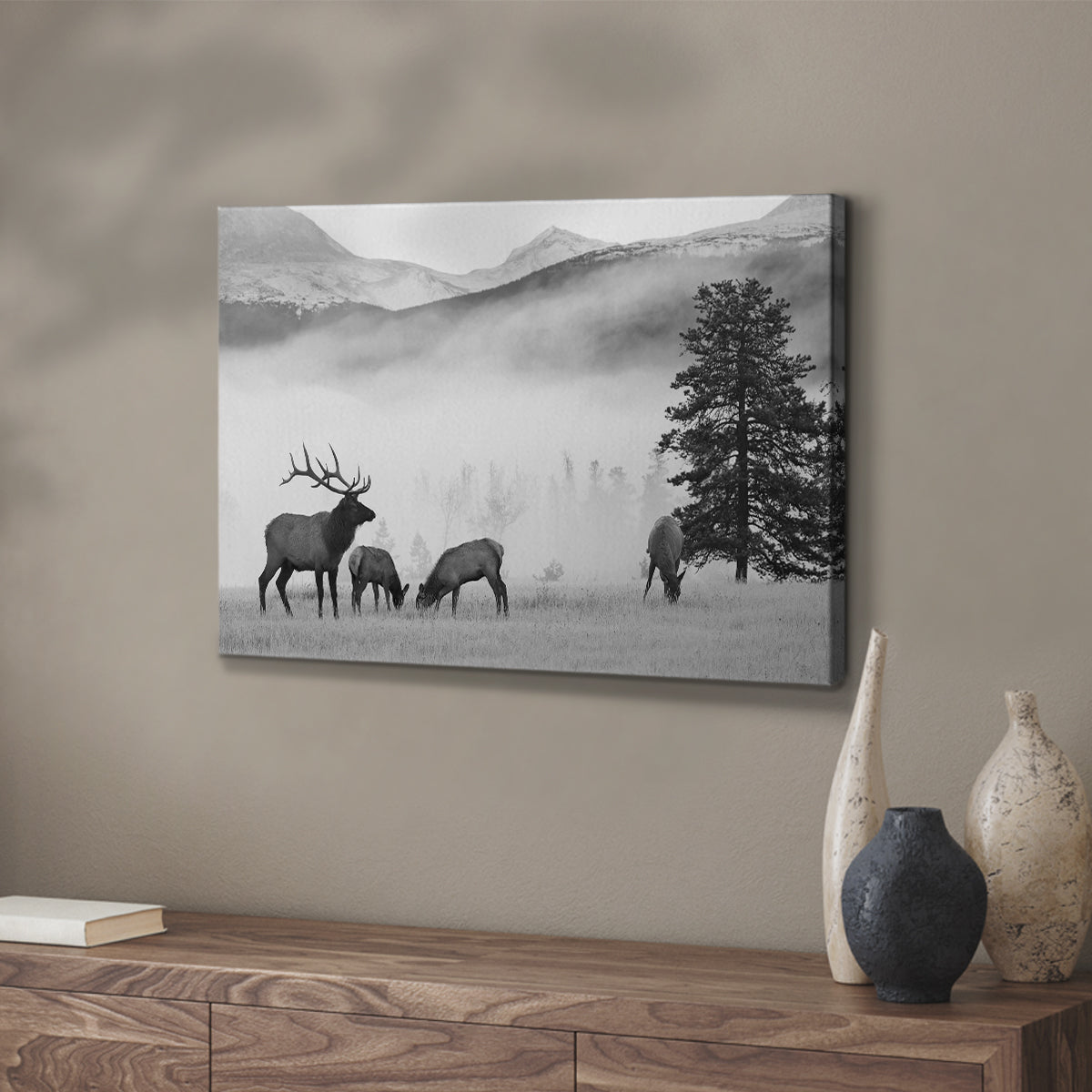 Mountain Elk - Canvas Art Print